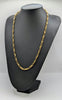 18CT 750 Hallmarked, Yellow Gold, Gypsy Link Chain W/ Lobster Lock, 26", 16.82