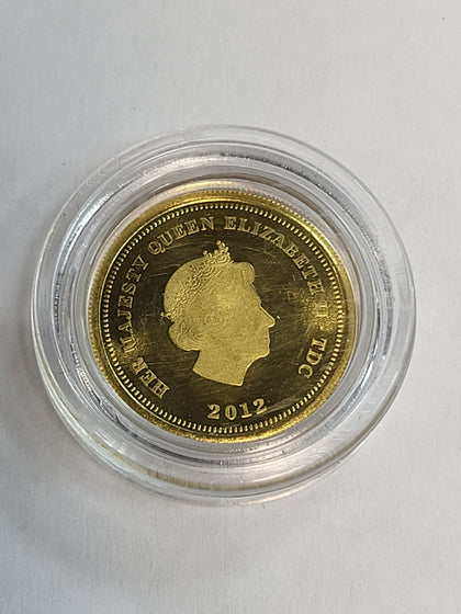 9ct 2012 TDC Birth of a Princess 1926 Half Crown - 1g