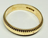 9ct yellow gold wedding band size O