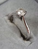 18ct White Gold diamond Ring 0.50ct size "L"