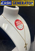 9ct Gold Chain and Crucifix Pendant 3.8g 18"