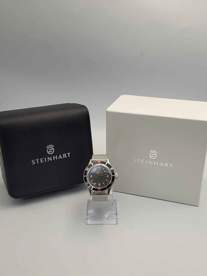 Steinhart Ocean One Vintage Swiss Automatic Men's Watch – Black Dial – Ref. 103-0294 – Boxed