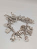 (925 Hallmarked&Tested), 61.5G Silver Charm Bracelet
