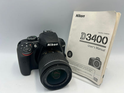 Nikon D3400 Black + AF-P DX 18-55mm VR, B