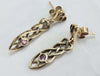 9ct Two Colour Gold Sapphire Clogau Dropper Earrings