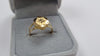 18CT GOLD FLOWER RING  SIZE P1/2 LEYLAND