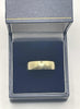 9ct Gold Band Ring - V