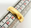 22ct yellow gold and diamond wedding band ring size M