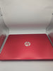 HP red laptop 4GB RAM 128GB storage unboxed