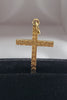 Beautiful 18ct Yellow Gold Patterned Cross Pendant - 2G - 1" Length - Hallmarked
