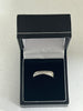 Ladies 9 stone 9ct white gold ring 1.5G Hallmarked  375 size Q