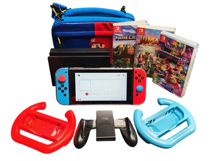 Nintendo Switch V2 Neon Bundle *Unboxed*