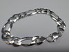 Brand New Silver  925 Figaro Bracelet