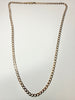 9ct gold curb chain 25"