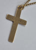 9ct Gold Necklace & Cross 16"