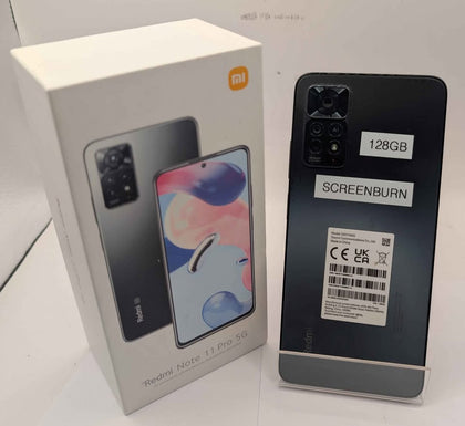 Redmi Note 11 Pro 5G 128GB - Graphite Gray - Unlocked - Boxed - ***BAD SCREEN BURN***