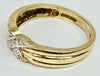 9ct gold twist ring size M