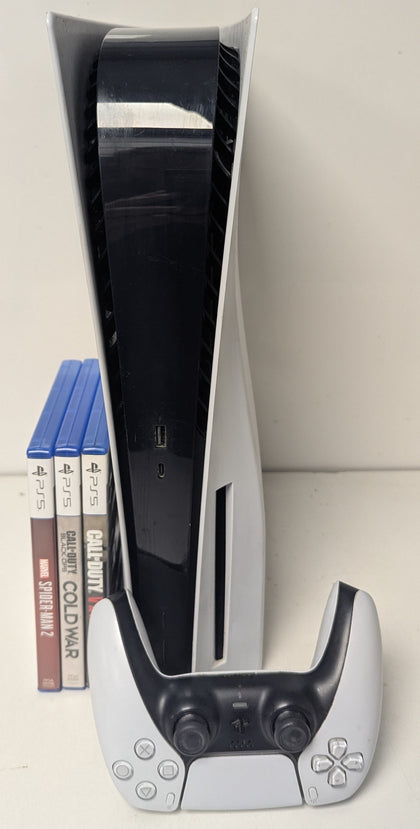 Sony Playstation 5 Disc Edition Console & 3 Games