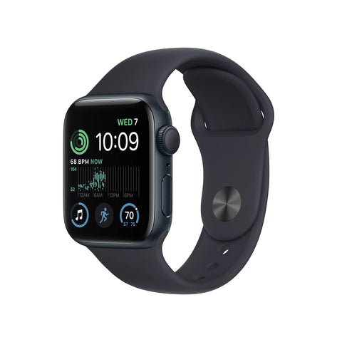 Apple Watch SE GPS 40mm Midnight Aluminium Case x2 Straps and Case