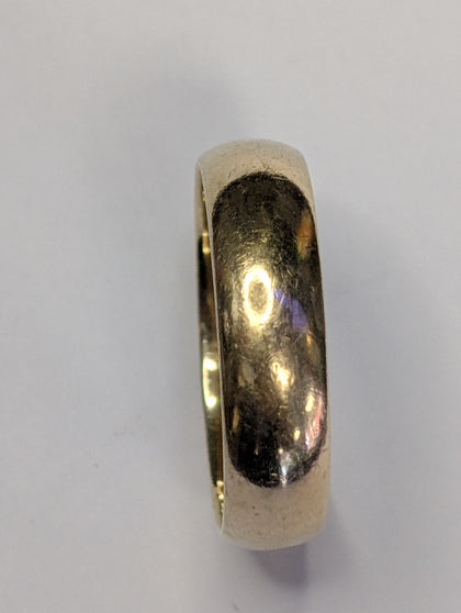 9ct gold wedding band ring size o 1/2