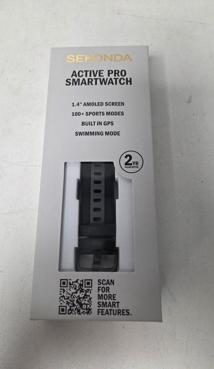 **SALE** Sekonda Active Pro Black Silicone Strap Smartwatch boxed