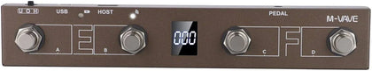 For M-VAVE Chocolate Plus for MIDI Footswitch Controller Rechargeable 4-Button Pedal With USB Connection For Digital Music Control And Page (Brown)
