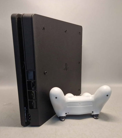 Playstation 4 Slim Console, 500GB Black, with White Pad