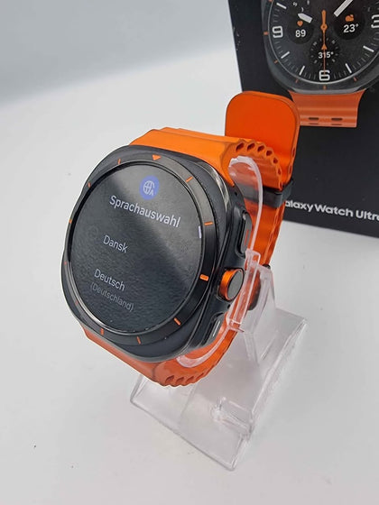 Samsung Galaxy Watch Ultra 47mm SM-L705 Smart Watch LTE+GPS- Titanium Grey - Boxed W/ Orange Strap