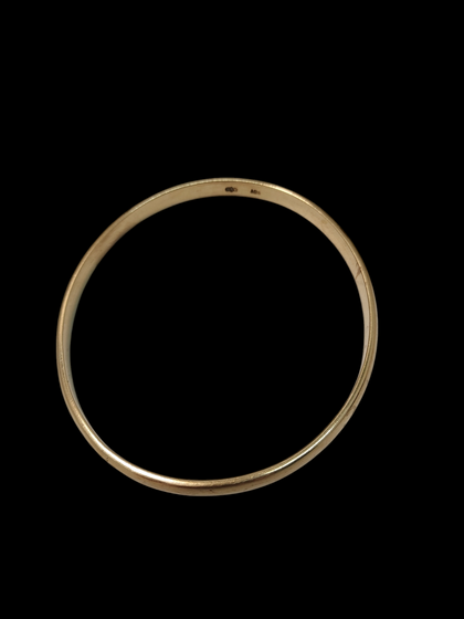 9CT Yellow Gold Plain Bangle Bracelet - 27.12 Grams