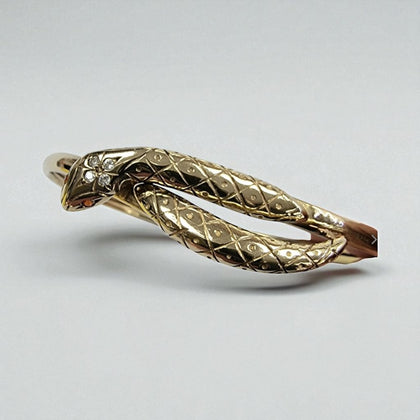 9ct Gold Snake Bangle