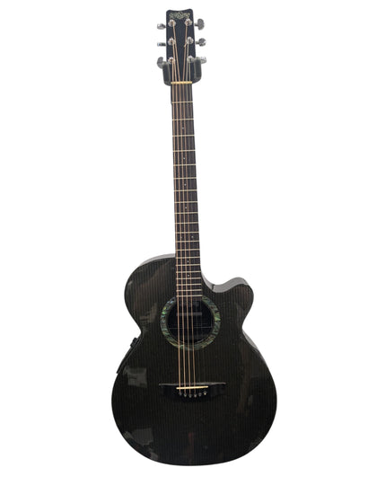 Rainsong PMJ-1000 Acoustic Guitar & Hard Case (Read Description)