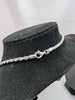 925 Sterling Silver Twist Rope Chain With Big Cross Pendant - 32.90 Grams - 24" Long **BRAND NEW**