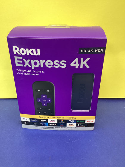 Roku Express 4K | HD/4K/HDR Streaming Media Player, Black