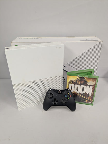 Microsoft Xbox One S 1TB Console Doom Package Boxed