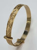9ct Gold Patterned  Baby Bangle