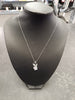 18ct White Gold Diamond Playboy Bunny Pendant and Chain 8.4g