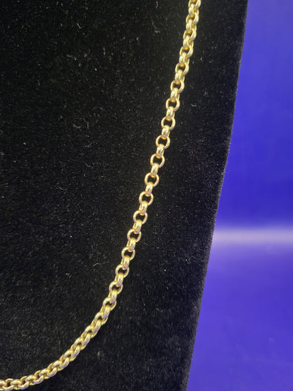 9ct Yellow Gold Belcher Chain - 17.59g - 20