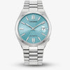 Citizen Tsuyosa Automatic Silver Tone Blue Dial Watch NJ0200-