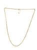 9ct Solid Belcher with safety chain 17 grams 24"