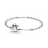 Pandora Disney Moments Stitch Biting Clasp Sterling Silver Bangle & Beauty is Found within sharm