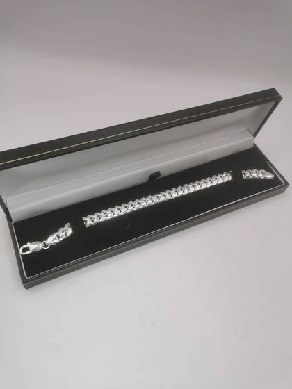 925 Silver Thick Bracelet 8