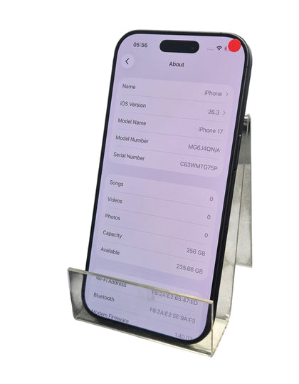 Apple iPhone 17 256GB - 2 Year Warranty