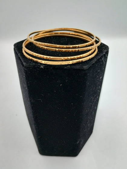 22ct Yellow Gold Bangles - 38.1 Grams in Weight