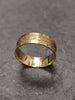 14ct Yellow Gold Modern Design Band Ring - Size W