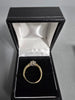 9CT Gold Ring 375 2.3G with White Stone Size L