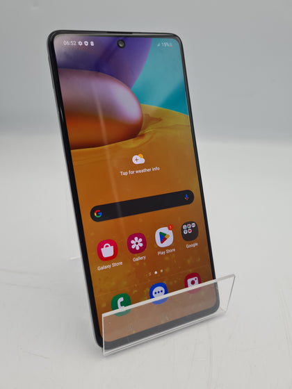 Samsung Galaxy A71 128GB White smartphone unlocked unboxed (crack on back)