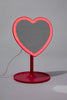 Typo - Shaped Mirror Desk Lamp - pink heart