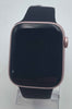 Apple Watch Series 9 (GPS) Rubber, Black Strap, Pink Aluminium, 45mm, Boxed With Charger