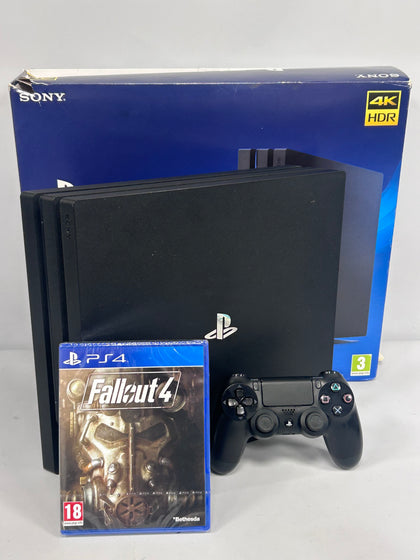 Playstation 4 Pro Console, 1TB Black Fallout 4 Package