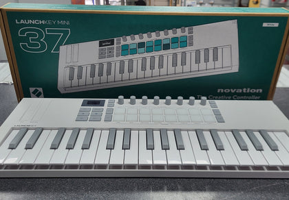 Novation Launchkey Mini 37 MK4 Portable 37 Mini-Key Keyboard - White - Boxed